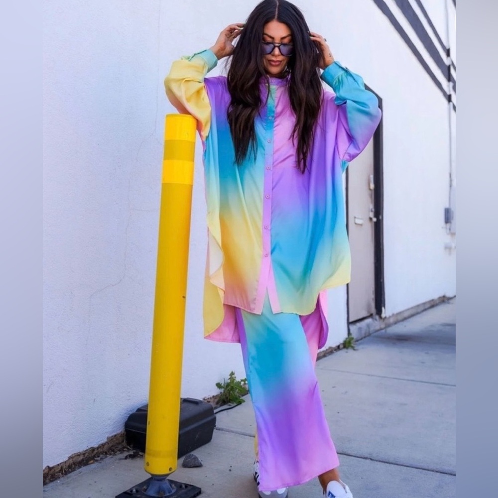 Multicolor Gradient Women's 2 piece set